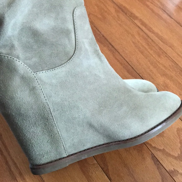 Johnston and Murphy Suede/Leather Fur Boots - Picture 6 of 11